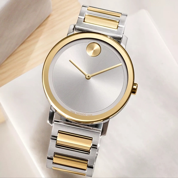 **SOLD** Movado BOLD Evolution Quartz Silver Dial Ladies Watch - Picture 2 of 15